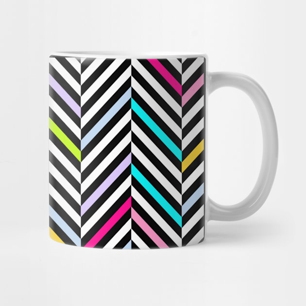 Neon Herringbone by MaplewoodMerch